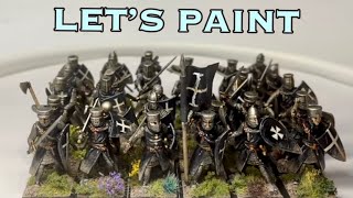 Let’s Paint Hospitaller Knights  Wargames Atlantic Foot Knights [upl. by Duleba]