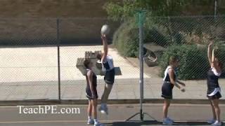 Netball Drill  Defending  The Rebound [upl. by Gerri]