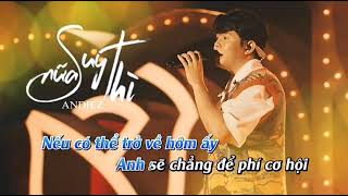 KARAOKE TONE NỮ  SUÝT NỮA THÌ  ANDIEZ [upl. by Assile]