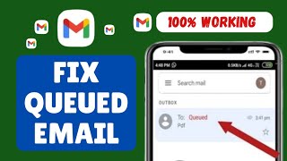 How to Fix QueuedNot Sending Email on Gmail 100 Working  gmail app  Hindi [upl. by Leandra]