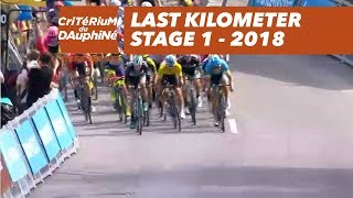 Last kilometer  Stage 1 Valence  SaintJustSaintRambert  Critérium du Dauphiné 2018 [upl. by Elconin]