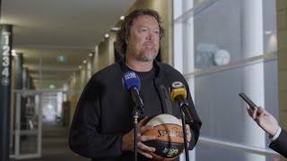 Luc Longley speaks to media ahead of inaugural HoopsFest [upl. by Joao]