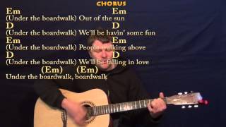 Under the Boardwalk The Drifters Guitar Strum Cover Lesson in G with ChordsLyrics [upl. by Vanzant]