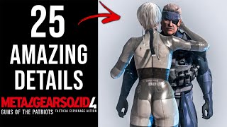 25 AMAZING Details in MGS4 [upl. by Keyser]