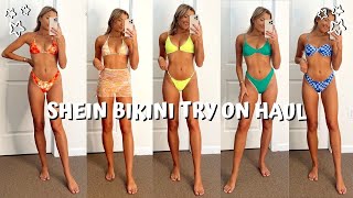 HUGE SHEIN TRY ON BIKINI HAUL SPRING BREAK 2022  reviewing 30 bikinis under 15 [upl. by Pinter]