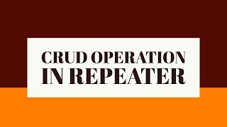 Insert update Dete in repeater CRUD operation in Repeater using C in aspnet [upl. by Nylannej]