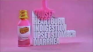 CMGUS VCR CLASSIC COMMERCIALS 2018 SONG PEPTO BISMOL NAUSEA HEARTBURN INDIGESTION STOMACH DIARRHEA [upl. by Naiditch164]