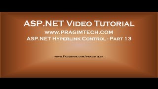 ASP NET Hyperlink control Part 13 [upl. by Timofei352]