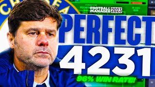 Pochettinos PERFECT 4231 96 Win Rate FM23 Tactics  Football Manager 2023 Tactics [upl. by Nahem]