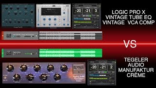 Tegeler Audiomanufaktur CreÌ€me vs Logic Pro X Plugins [upl. by Ardnaed403]