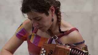 Patrícia Pereira playing Concertina in Lisbon  diatonic accordion  melodeon [upl. by Marcellus]