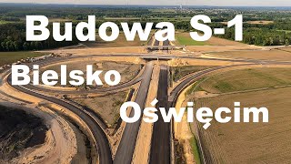 Budowa S1 15 BielskoBiała  Węzeł Oświęcim 4K [upl. by Chere]