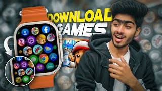 How To Download Games In T800T900 Ultra Smart Watch🔥😱 Install Games in DZ09T800 Ultra Smartwatch [upl. by Anastatius]