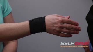 How to tape a sprained thumb using SelfGrip®  demonstrated by Dr Overland [upl. by Byran]