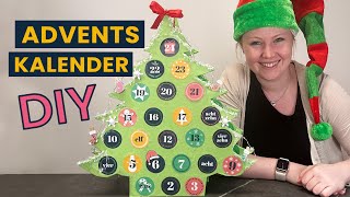 🎄DIY – Adventskalender aus Klopapierrollen mit Vorlage [upl. by Paehpos]