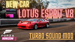 Lotus Esprit V8 With Turbo Sound Mod In Forza Horizon 5  Widescreen Gameplay [upl. by Virgel]