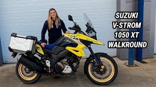 A walkround of the 2021 Suzuki VStrom 1050 XT Adventure Bike [upl. by Atrebla253]