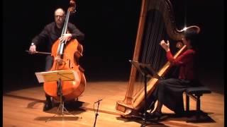 Alexandre Ouzounoff quotElegiaquot for double bass and Harp [upl. by Ahselrac51]