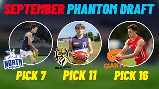 2024 AFL Draft Predictions with TRADES  September Edition [upl. by Newhall]