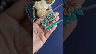 How to make Earrings at home Easily diy jewellery earrings trending shorts [upl. by Niran]