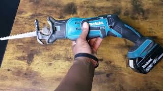 Makita DJR183Z 18V LXT Cordless Reciprocating Saw Review [upl. by Wilscam374]