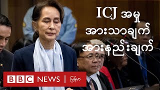 ICJ အမှု ဥပဒေကြောင်းအရ အားသာချက်၊ အားနည်းချက် ဘာတွေရှိလဲ  BBC News မြန်မာ [upl. by Yerocal]