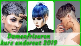 20 Frisurideen für damenfrisuren kurz undercut 2019 [upl. by Graig990]