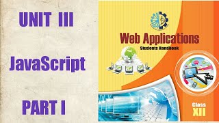 WEB APPLICATION UNITIII JAVA SCRIPT PART I [upl. by Agretha]