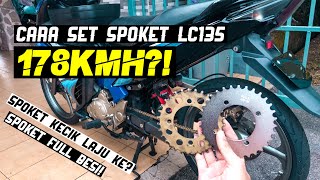 LC135  Cara Mudah Pilih Saiz Spoket Yang Sesuai Topspeed Padu Kaw Kaw Edisi Spoket Full RKM [upl. by Tiffany400]