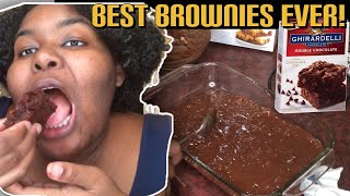 The Worlds Best Brownies  Ghirardelli Double Chocolate Brownie Mix [upl. by Ariay]