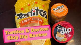 Chip Dip Review  Tostitos Cheesy Enchilada and Doritos Spicy Nacho dips [upl. by Redle]