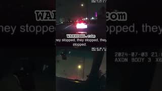 Intense Machine Gun Fire at LAPD cops shorts police cops [upl. by Adnolor]