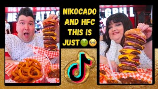 Freelee reacts to Nikocado and Hungry Fat Chick at Heart Attack Grill🤢🥺 29 [upl. by Suhcnip]