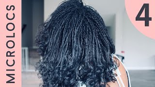 4 Month Micro Dreadlocks Update  Relaxed Hair Conditioner Traditional locs [upl. by Gilmour803]