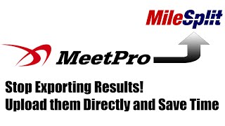 Results from MeetPro to MileSplit the Easy Way [upl. by Humfrey]