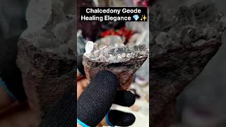 Beautiful 😍 Chalcedony Geode Healing Crystal Stone  40 Grams for 350 Rupees 🌿💎 [upl. by Norted]