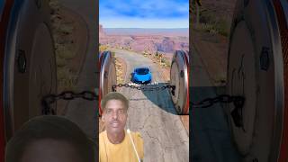 Chain Crash Bollerd Vs Car shorts gaming wecrashgames [upl. by Oirifrop938]