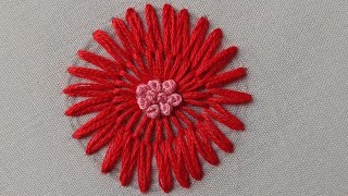 Basic embroidery stitches for beginnerseasy amp beautiful hand embroidery flower French knot stich [upl. by Nalyd]