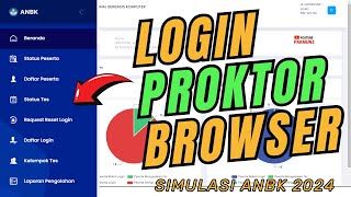 Simulasi ANBK 2024  Login Proktor dan Aktivasi SIswa dan Penjelasan Menu Proktor [upl. by Assilym913]