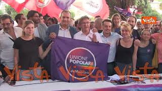 Mélenchon a Roma per sostenere Unione Popolare di De Magistris [upl. by Moulden]