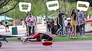 Falling With FAKE BLOOD Prank [upl. by Loyce]