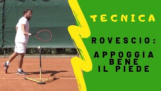 Rovescio Tennis appoggia bene il piede [upl. by Anehta]