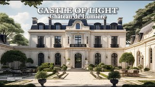 The CASTLE OF LIGHTChâteau de Lumière Luxurious French Palatial Mansion  INTERIOR DESIGN [upl. by Olnton]