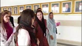 The Reflection of SMBB Bibi Aseefa BZ left Parliament for Zardari House Along with Dr Nafisa Shah [upl. by Iretak]