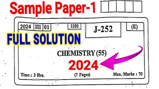 HSC Class 12 Chemistry Sample Paper 2024Maharashtra Board Chemistry Practice Paper Solution 2024 [upl. by Turoff]