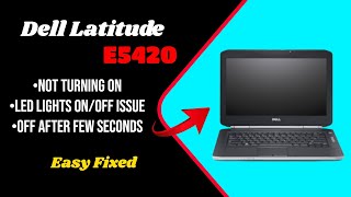 dell Latitude laptop not turning on [upl. by Swanhilda753]