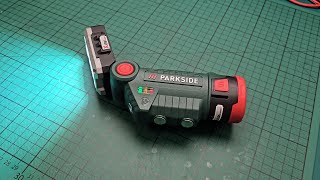 Parkside 12V Cordless LED Work Light PLLA 12 D3 from Lidl or Kaufland  unboxing review and test [upl. by Aronos]