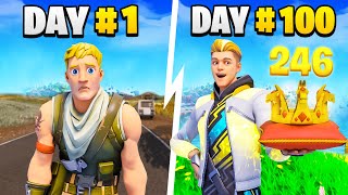 I Played Fortnite for 100 Days [upl. by Onstad]