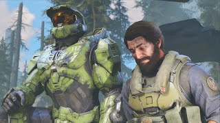 HALO INFINITE  Emotional Master Chief and Pilot Scene 4K [upl. by Leanard]