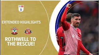 ROTHWELL TO THE RESCUE  Southampton v Sunderland extended highlights [upl. by Omolhs]